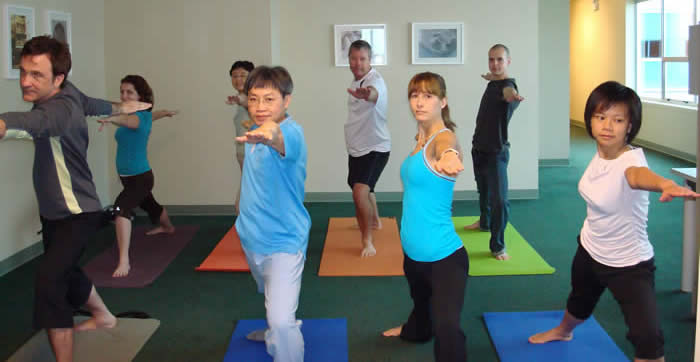 Corporate Yoga class - Innergy Corporate Yoga Inc.