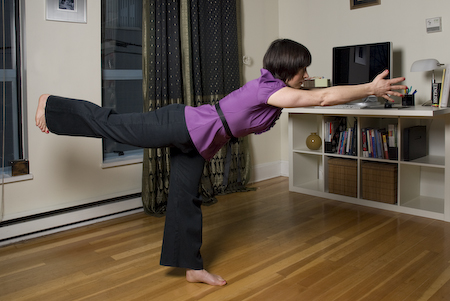 Warrior III Pose - Innergy Corporate Yoga Inc.