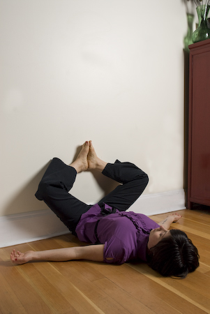 Butterfly Legs up the Wall - Innergy Corporate Yoga Inc.