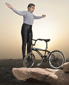 Extreme Yoga BMX Balancing Act