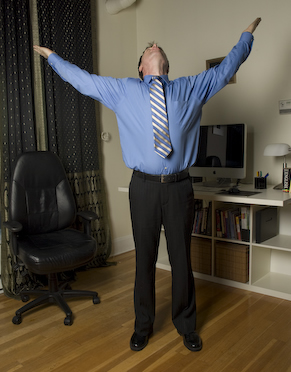 3 Breaths with Arms (Standing) - Innergy Corporate Yoga Inc.